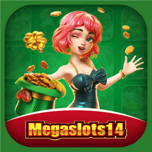 Imagem promocional da MEGASLOTS14 mostrando a plataforma e suas vantagens